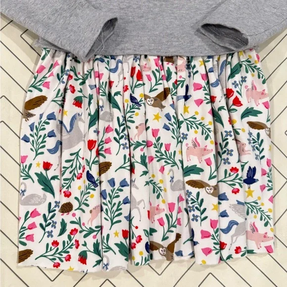 Mini Boden Multi Pattern Bunny Dress - Picture 3 of 13